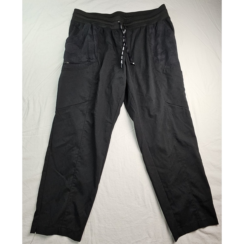 Greys Anatomy Barco Scrub Pants Mens 3XL Black Spandex Stretch Cargo Pockets